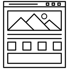 Wall Mural - web landscape