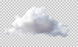 Cloud in the transparent background.