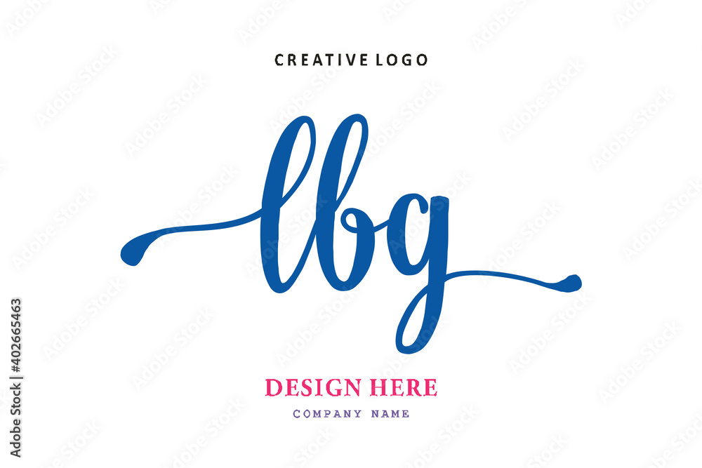 Lbg Design LBG lettering logo is simple, easy to understand and authoritative ...