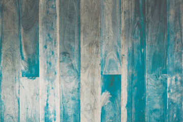 Wall Mural - vintage of rustic blue wooden for background texture	