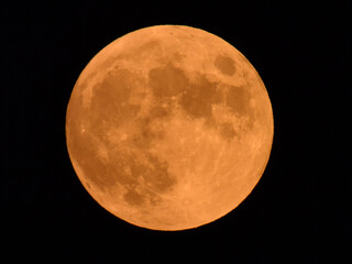 full orange moon