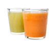© New Africa - Glasses of delicious fresh juices on white background