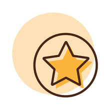 Add To Favorites Vector Icon, Star Symbol