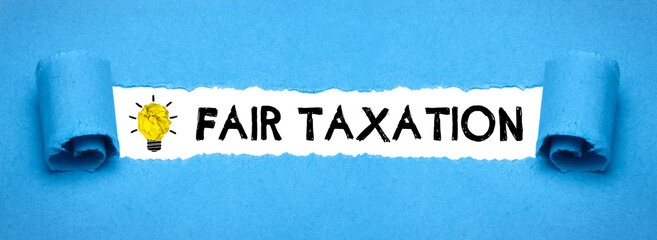 Wall Mural - Fair taxation