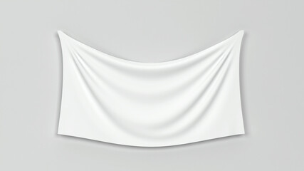 Blank cloth banner mockup