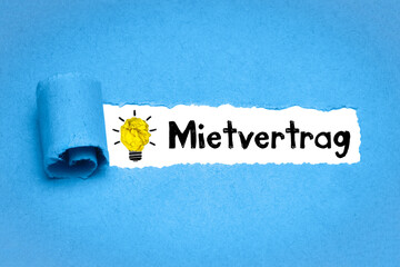 Poster - Mietvertrag 