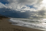 Fototapeta Morze - Italy Tuscany Maremma Grosseto, Marina di Alberese beach, view of the stormy sea,