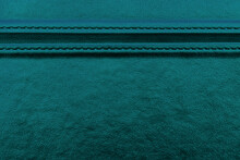 Turquoise Polyurethane Fabric Macro Close Up,full Frame Texture Background