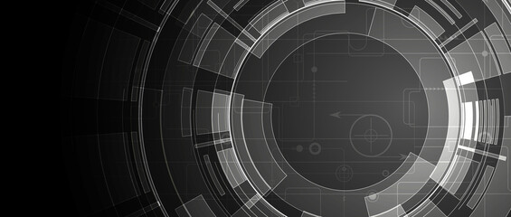 Technology data background, idea of global business solution