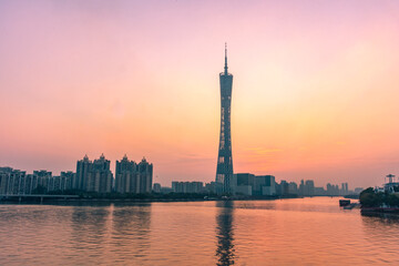 Modern city of Guangzhou, China