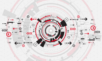 Wall Mural - communication technology for internet business. abstract technology background hi-tech communication