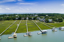 James Island, Folly Creek, Ashley River, Charleston SC - Aerial View (2020)