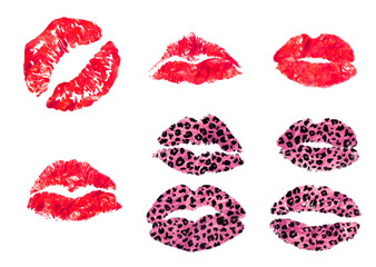 Wall Mural - lips brush stroke for photoshop	