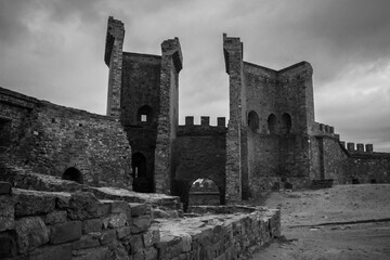 The main gate of the Genoese fortress in Sudak, Crimea.