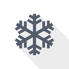 Poster - Snow vector icon, flat design illustration in eps 10