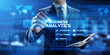 © Murrstock - Business analytics big data analysis technology concept on VR screen.