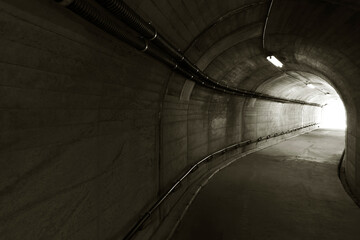 Poster - Light at the end of stone tunnel
