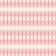 Vector Red White Lace, Lines Seamless Pattern