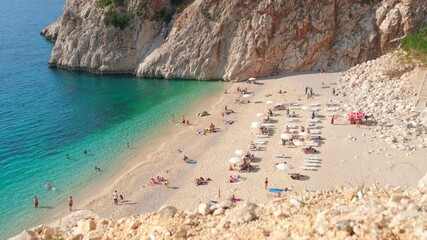 Wall Mural - Beautiful Kaputash beach at Mediterranean sea in Turkey