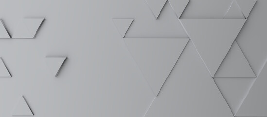Wall Mural - Abstract modern grey triangle background