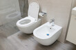 Wc toilet in modern home