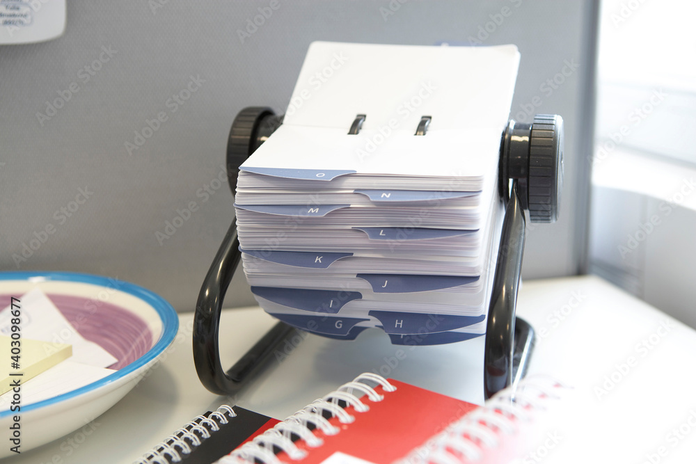 Rolodex rotary card address and telephone contact desk organiser ...