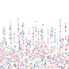dna test visualization. vector science background. encoded genealogy sequence.