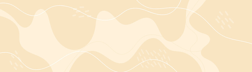 Wide pastel web banner with organic curves and texture