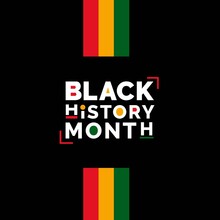 Black History Month African American History Celebration Vector Illustration