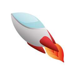 Wall Mural - launching spaceship explore adventure icon design