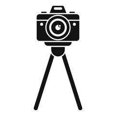 Wall Mural - Camera stand icon. Simple illustration of camera stand vector icon for web design isolated on white background