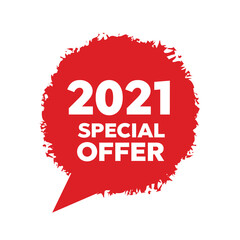 Wall Mural - red banner special offer. vector badge template. exclusive offer