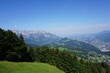Landschaft in Österreich im Salzburger Land. Aussicht an einem sonnigen Tag.