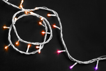 Canvas Print - Flashing lights garland