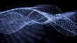 © RocknRoller Studios - Big Data Vizualisation concept. Information represented as a High Tech Futuristic Particle Network. Abstract background. 3D render