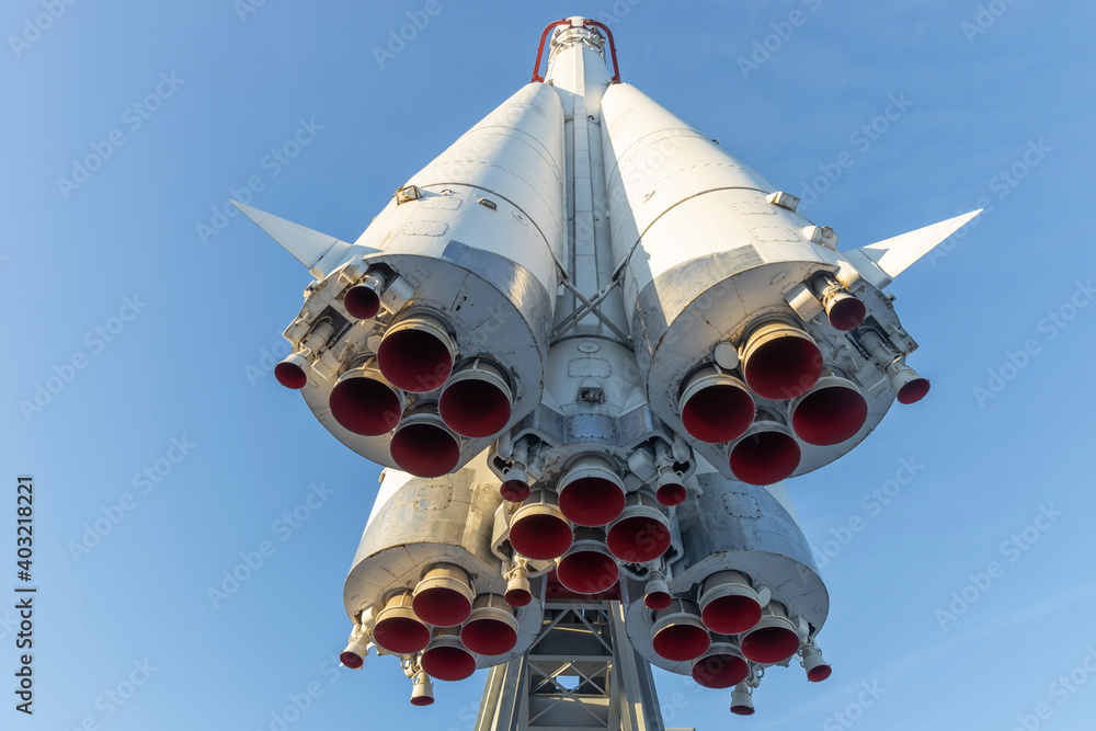 Soviet Sdpace Rockets Space. Soviet space rocket close up. Stock Photo | Adobe Stock
