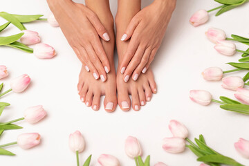 Wall Mural - Spa time - perfect done pedicure.