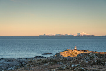 Sticker - lighthouse at dusk