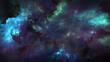 © RocknRoller Studios - Cosmos Background with Colorful Nebula Clouds and Stars. Galaxy Astronomy image Showing an Interstellar Celestial View of Outer Space beyond the Milky Way.