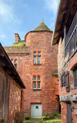 Canvas Print - Tour médiévale à Collonges-la-Rouge, Corrèze