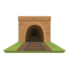 Wall Mural - tunnel transport icon. cartoon of tunnel transport vector icon for web design isolated on white back