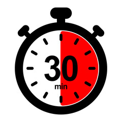 nswi30 newstopwatchicon nswi - english - timer and stopwatch icon. - countdown timer. - 30 minutes -