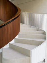 Steps With Spiral Staircase Background