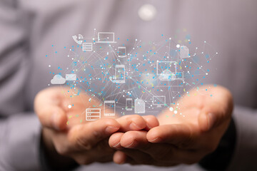 Clouding Big data cloud digital 3d
