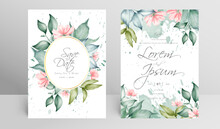 Editable Wedding Invitation Card Set Template