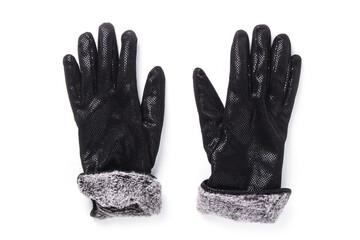 Wall Mural - Black female gloves