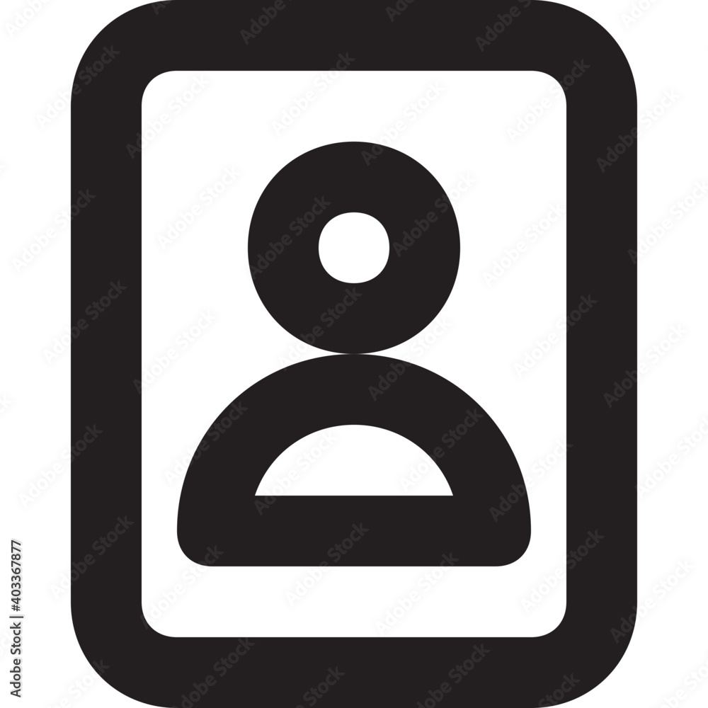 Phone Directory Vector Line Icon