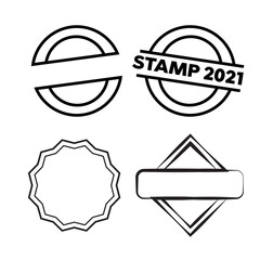 Wall Mural - red stamps. grunge rubber stamp. circle stamps