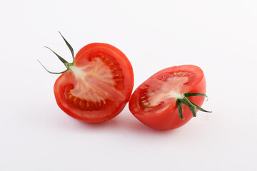 Red tomato cut