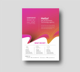 Canvas Print - Flyer & Poster Cover Design in A4 Size Template Illustration.